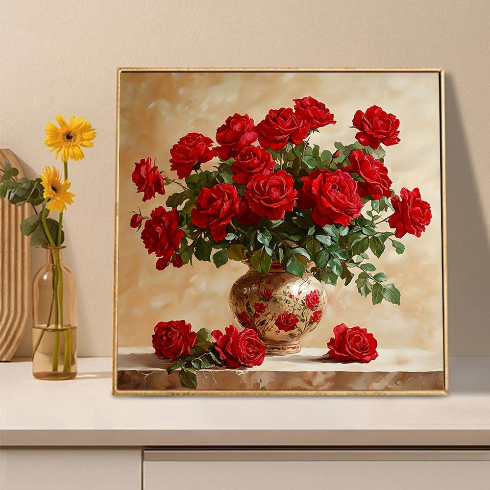 روز الماس اللوحة كامل مربع جول - مراجعة Photo Mosaic Print وسعره